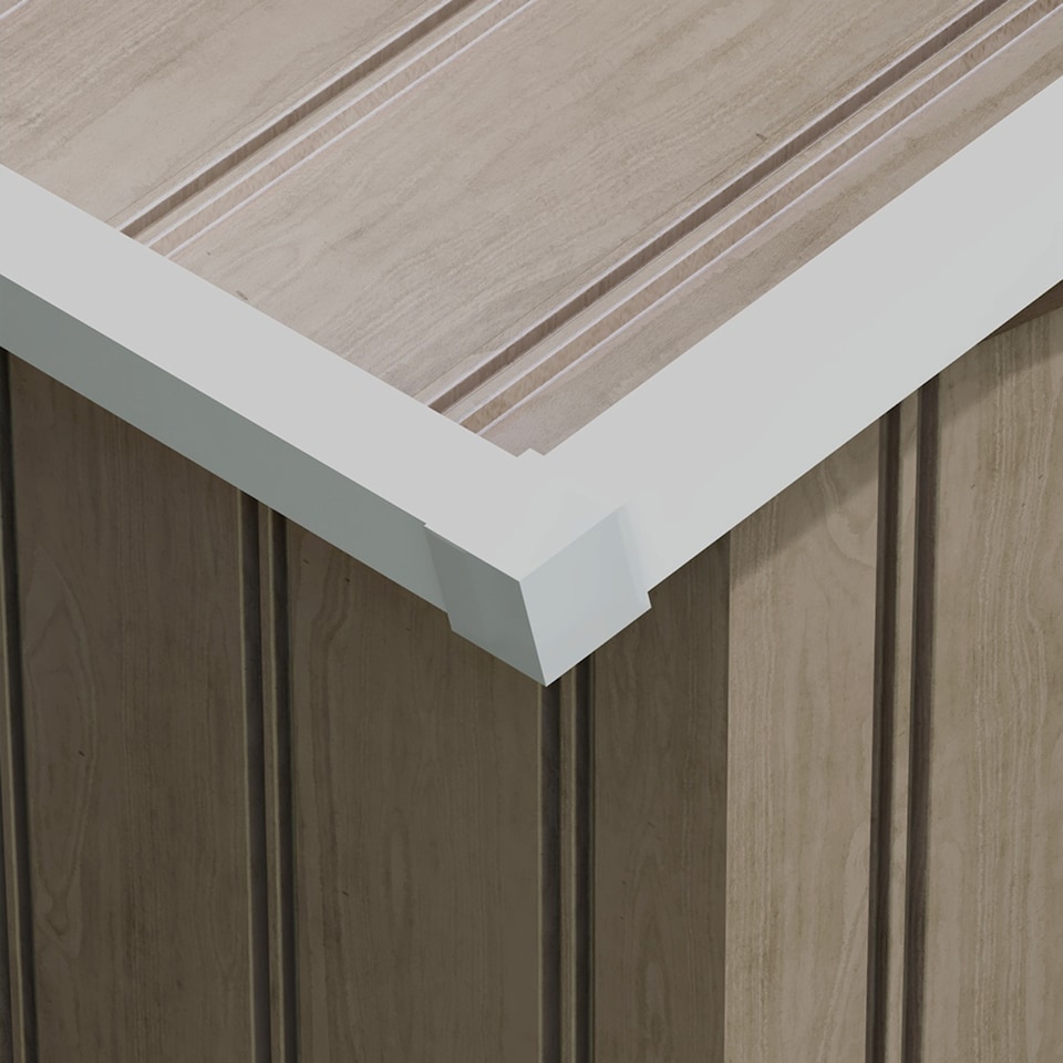 image 1 of Outsunny 9 x 6ft Metal Garden Shed, Outdoor Storage Tool House with Ventilation Slots, Foundation Kit and Lockable Double Doors, Light Brown