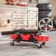 image 9 of HOMCOM Rolling Mechanic Stool, 135kg Capacity Workshop Stool, Red | Red | Red