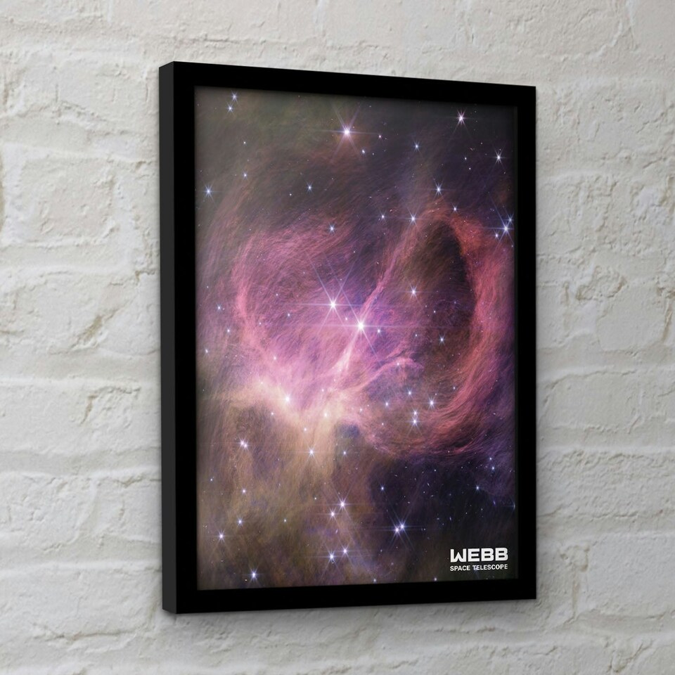 image 1 of Webb Space Telescope (Free Floating Brown Dwarf Nircam) Framed 30x40cm Print