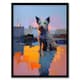 image 1 of Waiting His Master Terrier Dog Portrait Black Framed Wall Art Print A4