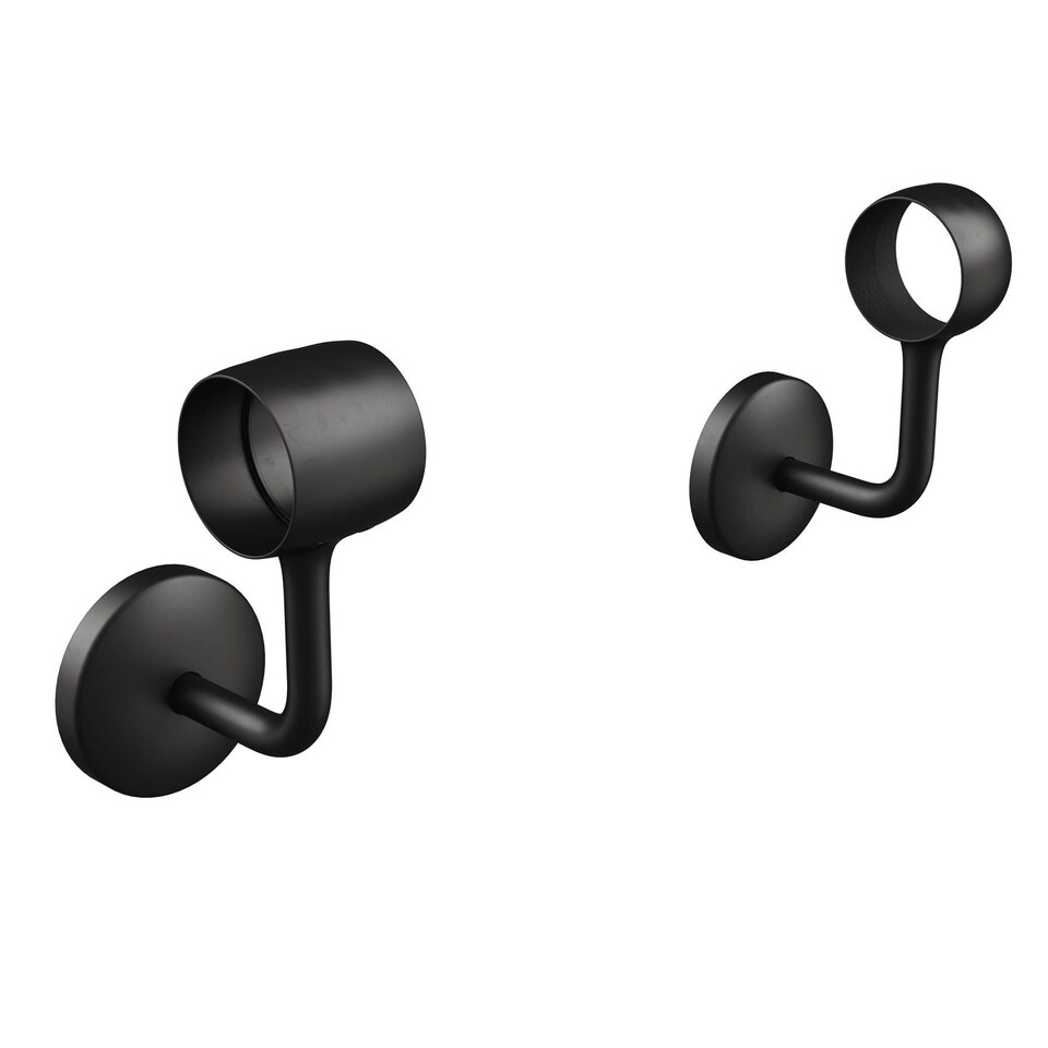 image 1 of Rothley Easy Assembly Stair Handrail Kit Matt Black 2.4m