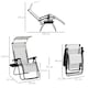 image 7 of Outsunny Zero Gravity Chair Adjustable Patio Lounge w/ Cup Holder White