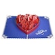 image 3 of Roses Love Heart Deign 3D Pop Up Valentine’s Day Card