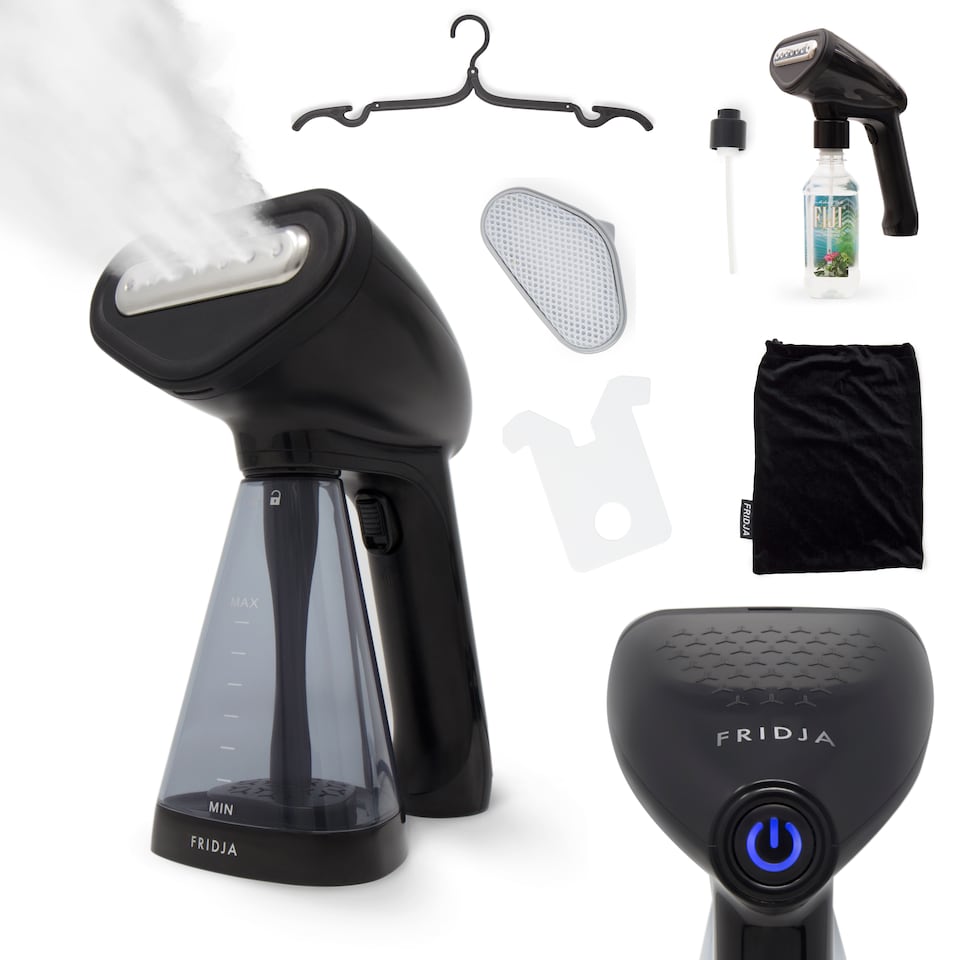image 1 of Fridja F10 Handheld Clothes Steamer 1500W Portable Travel Size