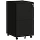 image 1 of Vinsetto Steel File Cabinet with Hanging Bar for Letter A4 Legal Size Black