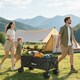 image 2 of Outsunny Foldable Garden Cart, Outdoor Utility Wagon with Carry Bag, Camouflage
