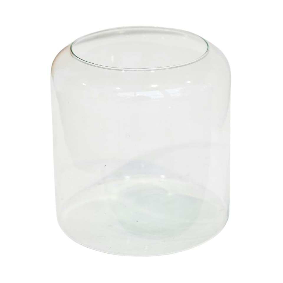 image 1 of Glass Lantern With Sand Clear