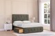image 2 of Sloomy Cambridge Pewter Dumfries Divan Bed Base 4 Drawers With 54 Inch Floor Standing Headboard & 12 Inch Matching Footboard | Grey | Pewter | Super King | 1