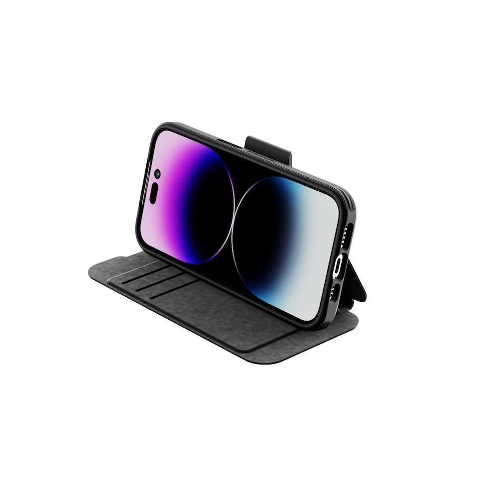 image 1 of Tech21 EvoLite Wallet for iPhone 14 Pro Black Black
