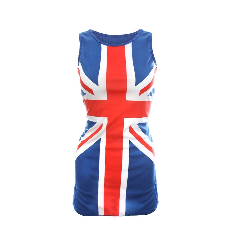 image 1 of Union Jack Dress | Red | XL