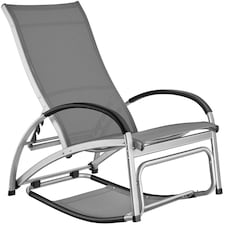 Sun Lounger Avignon - 2 in 1 functions, adjustable backrest | Grey | anthracite | 1