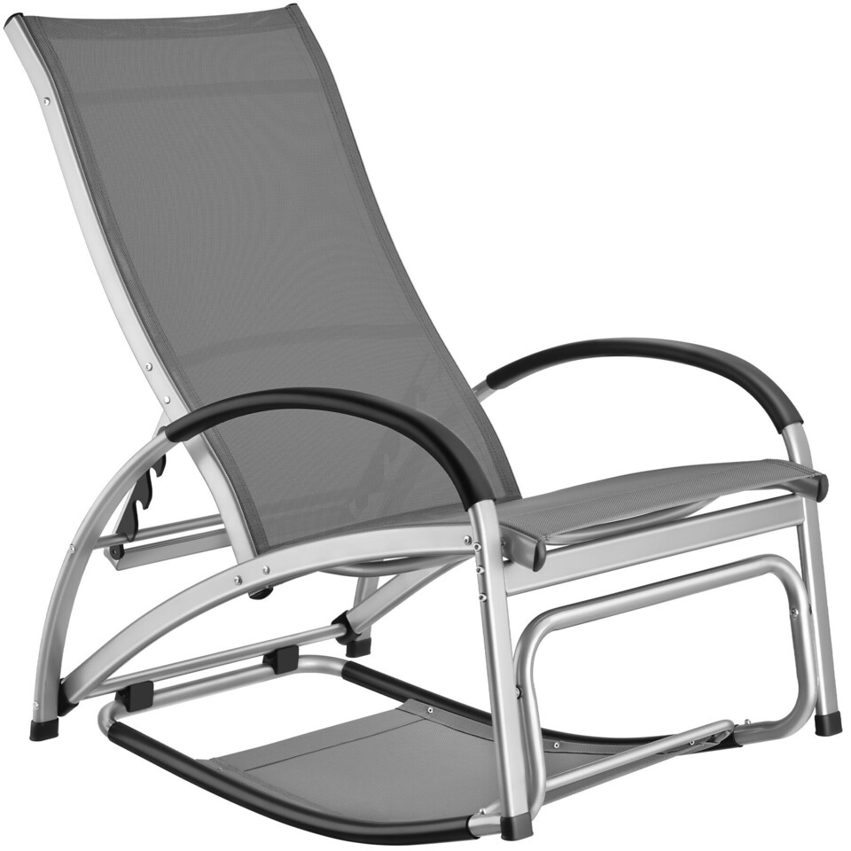 image 1 of Sun Lounger Avignon - 2 in 1 functions, adjustable backrest | Grey | anthracite | 1