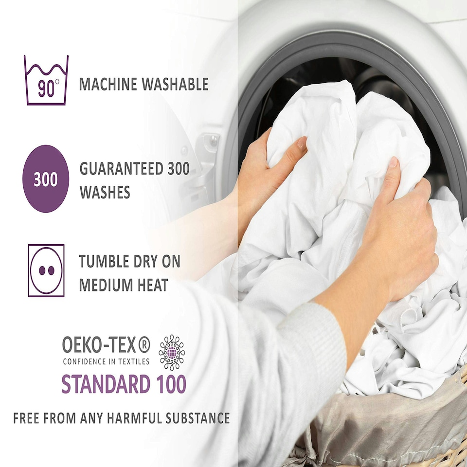 image 1 of Incontinence Bed Pads with Tucks - Cotton King size 100% Waterproof Incontinence Sheet for Adults - Reusable Bed Wetting Mat, Absorbs Up To 3L, 85x150 cm White White | 1 pack | King