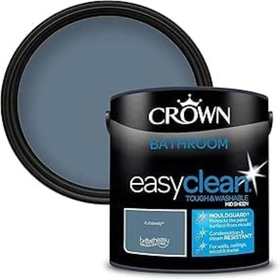 image 1 of Crown Easyclean Bathroom Mid Sheen 2.5L Runaway