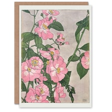 Hannah Borger Overbeck Art Card Prairie Rose Flowers