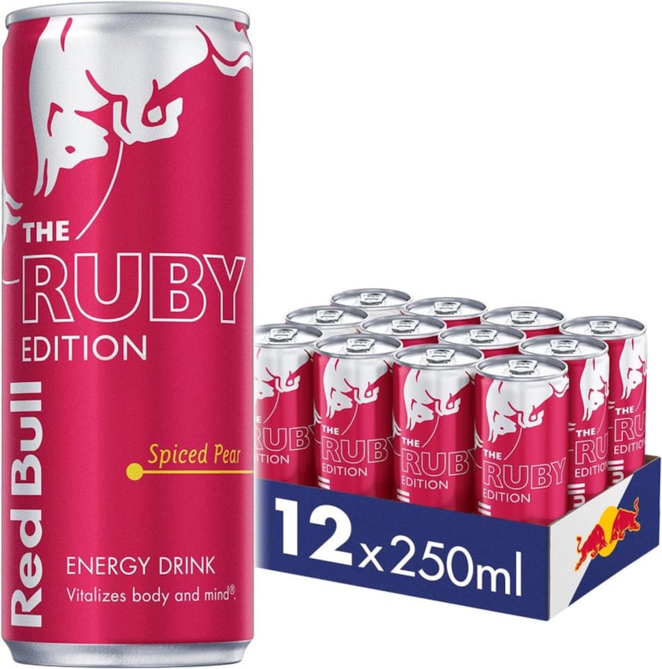 image 1 of Red Bull Energy Drink Ruby Edition Spiced Pear 250ml x12