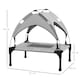 image 7 of PawHut Cooling Raised Dog Bed w/ Breathable Mesh, for Mini, S Dogs - Light Grey