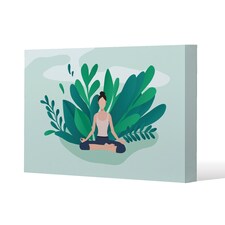 Woman Meditating (Canvas Print) / 61 x 91 x 4cm | Multi