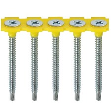 Timco - Collated Drywall Metal Stud Plasterboard Screws - PH - Bugle - Fine Thread - Self Drilling - Zinc (Size 3.5 x 35 - 1000 Pieces)