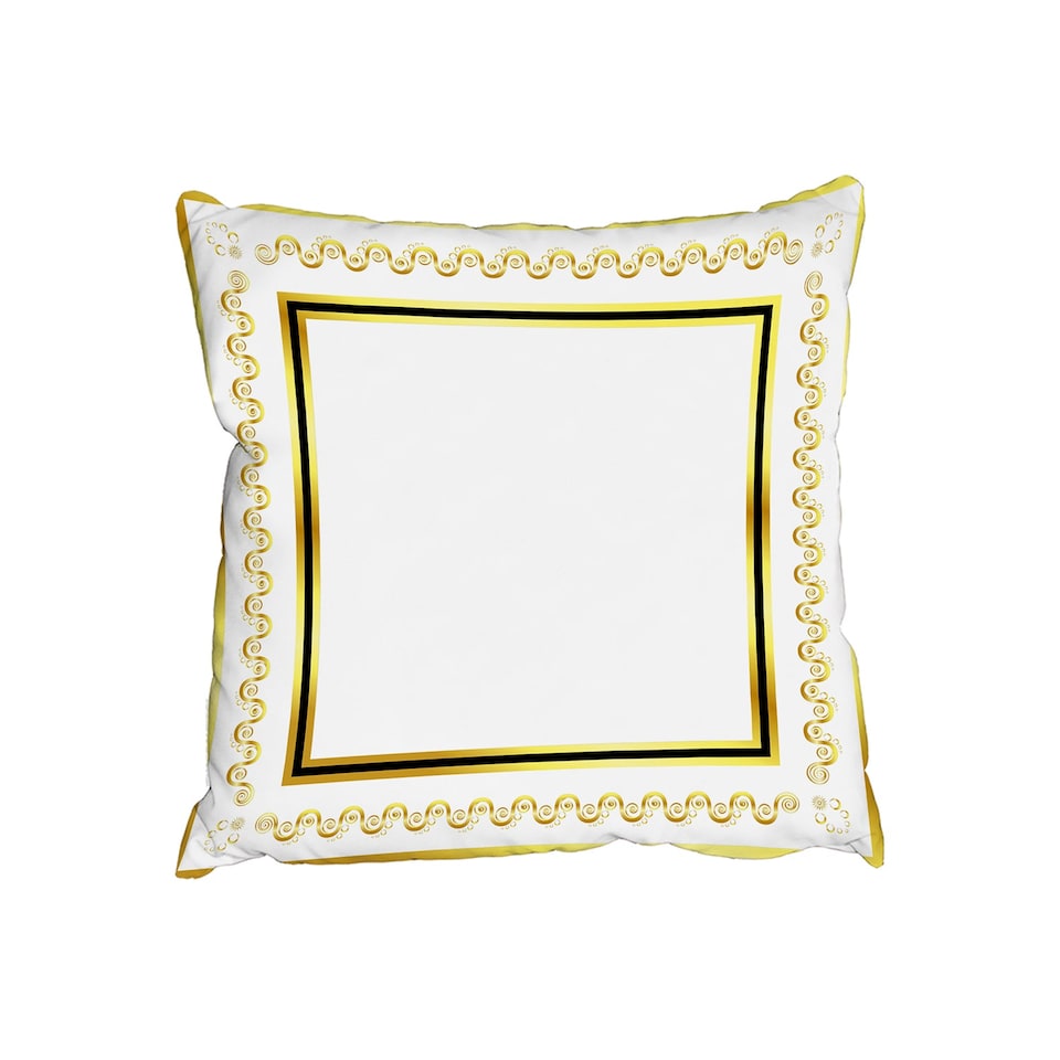 Cushions - Ancient Egyptian Gold Border (Cushion) | Multi