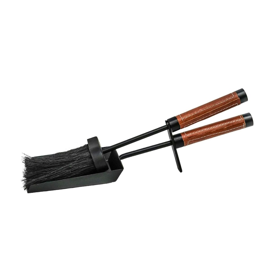 image 1 of Leather Handle Tidy Set