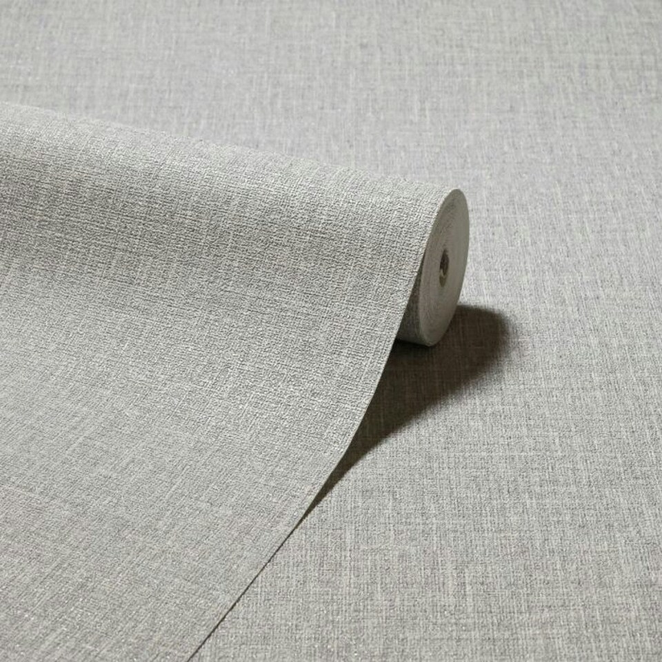 image 1 of Arthouse Country Plain Textured Wallpaper - Grey - One Size Grey