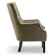 image 4 of Velvet Sage Green Gabriella Accent Chair