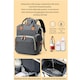 image 9 of Multifunctional Maternity and Baby Backpack for Outings | Grey | Dark Grey