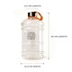 image 5 of Phoenix Fitness  2L Drinks Hydration Water Bottle - Clear