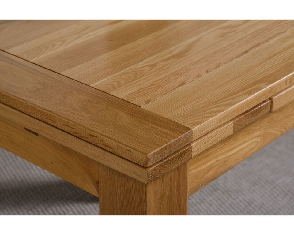 image 1 of Richmond 90-150cm Oak Extending Dining Table and 6 Berkeley Leather Chairs | Brown | Brown