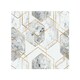 image 1 of Geometric Marble Pattern With Gold Glitter Splash Back | White