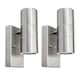 image 1 of Set of 2 Blaze - Marine Grade Stainless Dusk Dawn Sensor Wall Lights