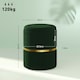 image 7 of HOMCOM Round Pouffe, Storage Footstool with Cushioned Top, Dark Green Green
