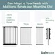 image 3 of Bettacare Premium Extra Tall Multi Panel Flexible Dog Barrier, up to 174cm Wide, White, 105cm Tall, Dog Barrier for Pets Dogs and Puppy White