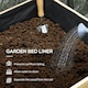 image 4 of Outsunny Wooden Raised Planter with PE Greenhouse Cover and Bed Liner