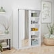 image 3 of Adore Matt White Sliding 2 Door Wardrobe 120cm with Mirror White
