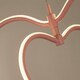 image 3 of Blush Double Heart Led Pendant