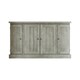 image 5 of Bowood 4 Door Large Sideboard Solid Reclaimed Limewashed Pine Green