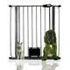 image 1 of Bettacare Pet Gate with Lockable Cat Flap, 75cm - 84cm, Slate Grey, 104cm in Height