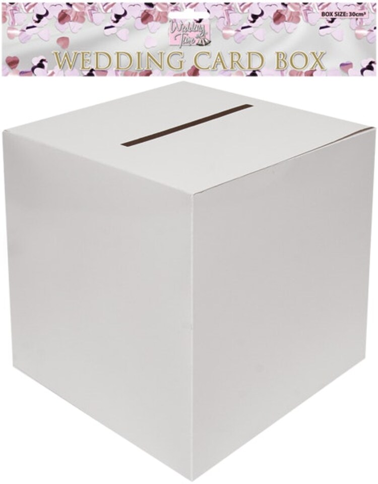 image 1 of White Wedding Card Boxes 30cms x 30cms x 30cms