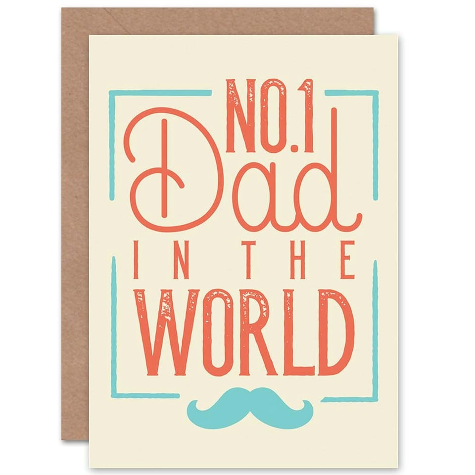 image 1 of Moustache Funny Father Dad Father's Day Card