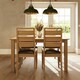 image 6 of Taberno Oak Large 1.4M Extending Dining Table Natural Orange