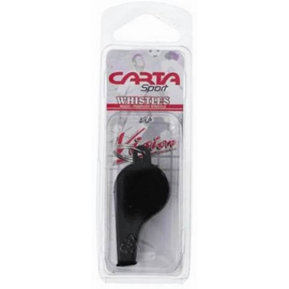 Carta Sport Vision Plastic Sports Whistle - Black - L