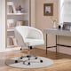 image 2 of Yaheetech Faux Leather Office Chair Adjustable Seat Height N/A | Cream