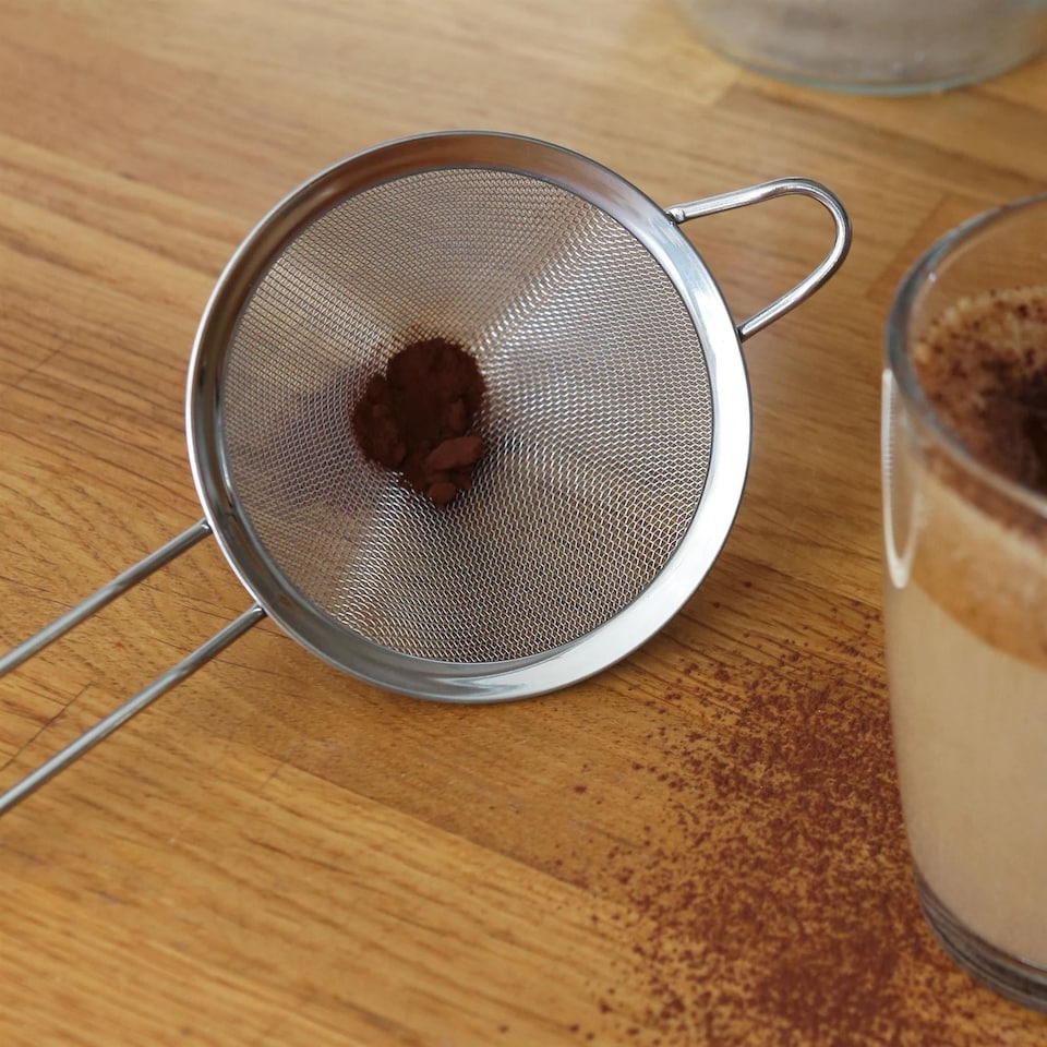 image 1 of Argon Tableware Stainless Steel Conical Strainer - 10cm