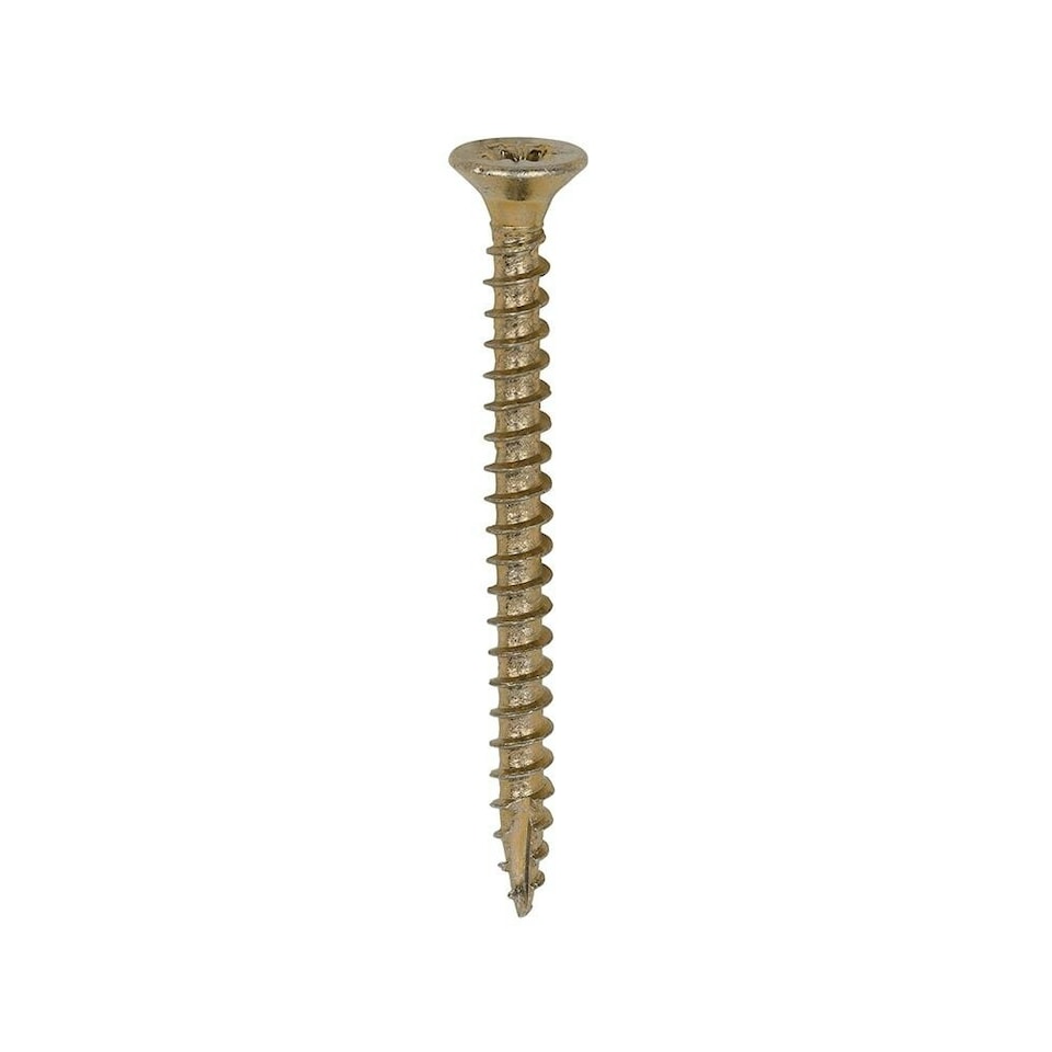 image 1 of Timco - Classic Multi-Purpose Screws - PZ - Double Countersunk - Yellow (Size 3.0 x 35 - 200 Pieces)