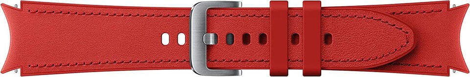 image 1 of Samsung Galaxy Watch 4-5-5 Pro Hybrid Leather Band 20mm M-L Red - ET-SHR89LREGEU
