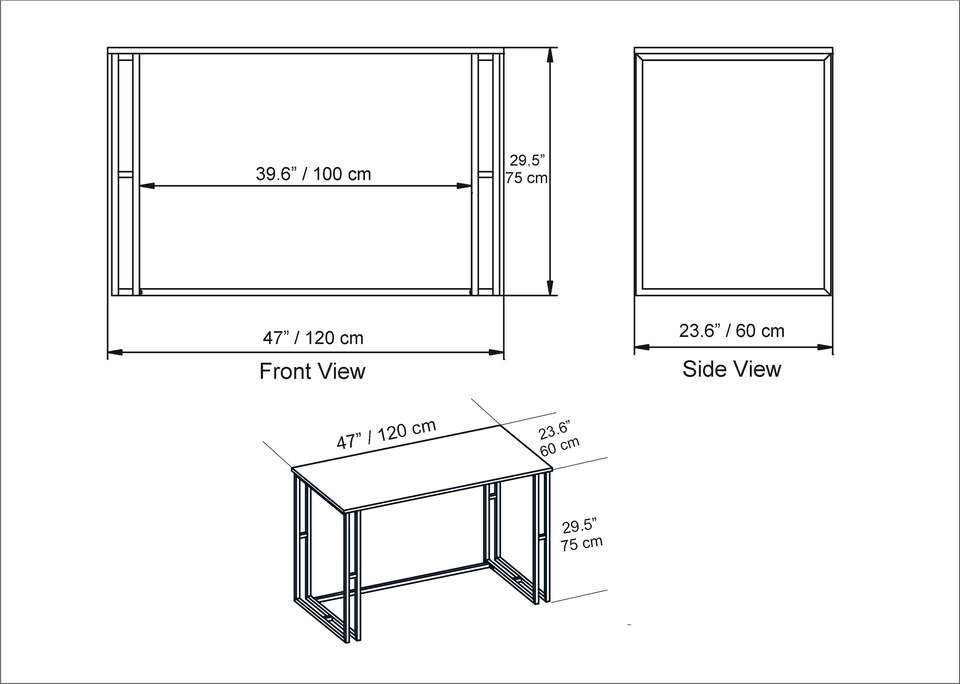 image 1 of Decorotika Kane Desk W 120 cm x H 75 cm x D 60 cm