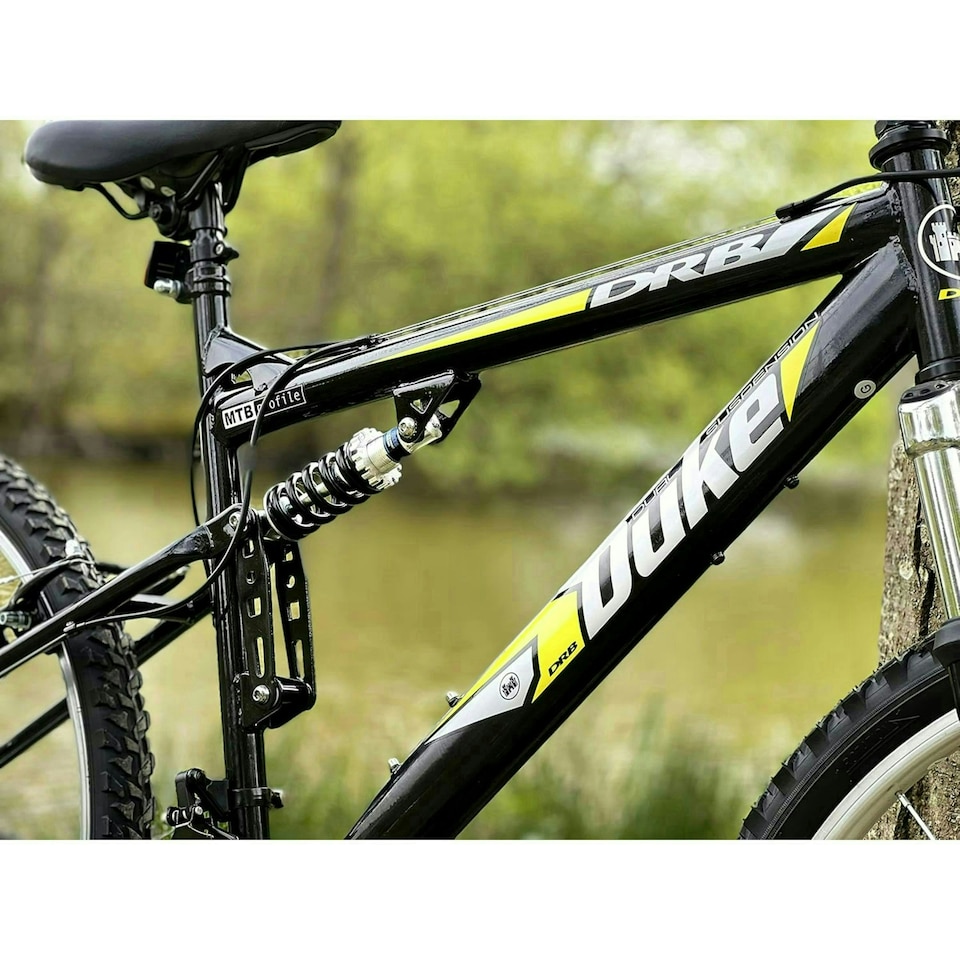 image 1 of Dallingridge Duke DS Full Suspension Mountain Bike, 26" Wheel - Black/Yellow