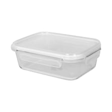 Harbour Housewares Glass Food Storage Container with Lid - 1 Litre